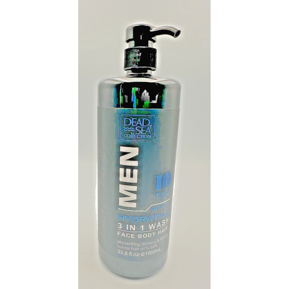 Dead Sea Collection Mens Face Body Hair Hydrating Wash 33.8 ‎ oz